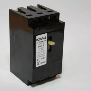 Автоматический выключатель АЕ2046М-10Р-00У3-Б 20А,  380В