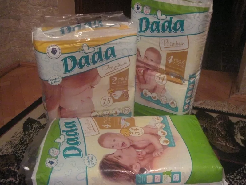 Подгузники DADA Premium (Польша) аналог Pampers activ Baby
