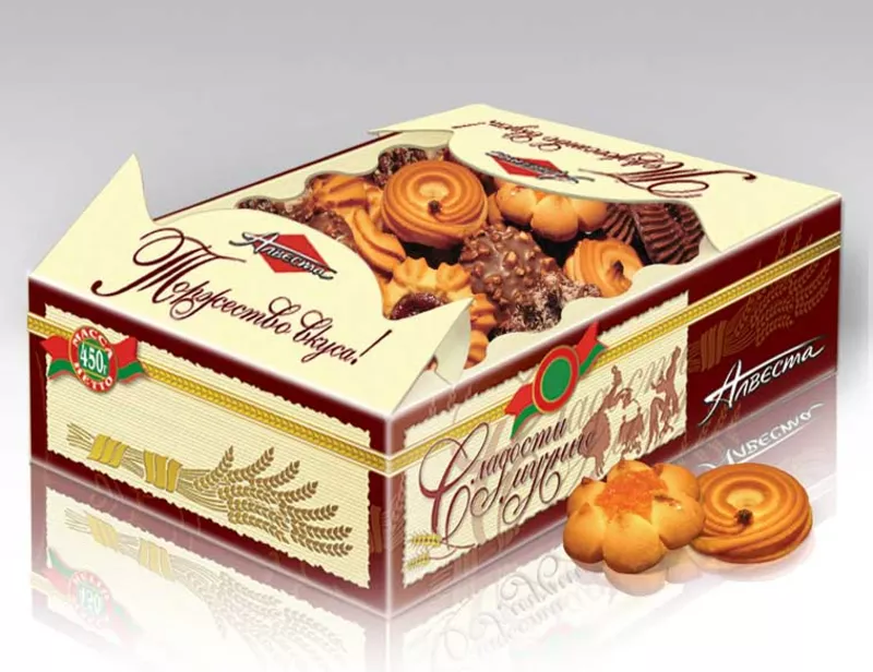 Упаковка печенья в Польше