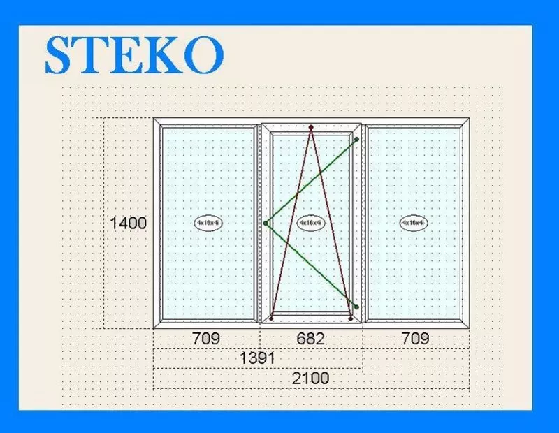 Металлопластиковые окна Steko. 4