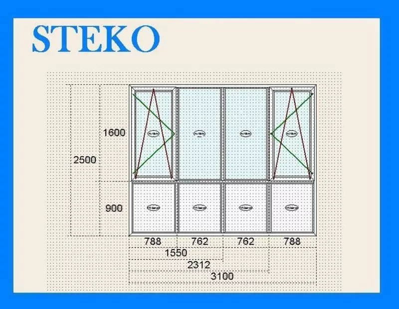 Металлопластиковые окна Steko. 6